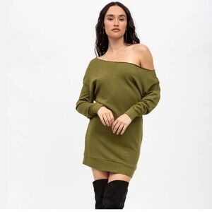 NWT n:PHILANTHROPY Lucia Dress in Olive Green